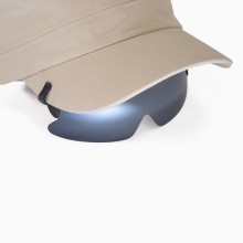 Walleva WSG003-TI Titanium Polarized Hat Clipped Sports Sunglasses For Fishing/Biking/Hiking/Golf/Ski
